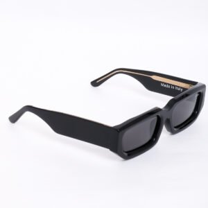 Black Grey Luxury Handmade Brand Designer Rectangle Unisex Sunglasses